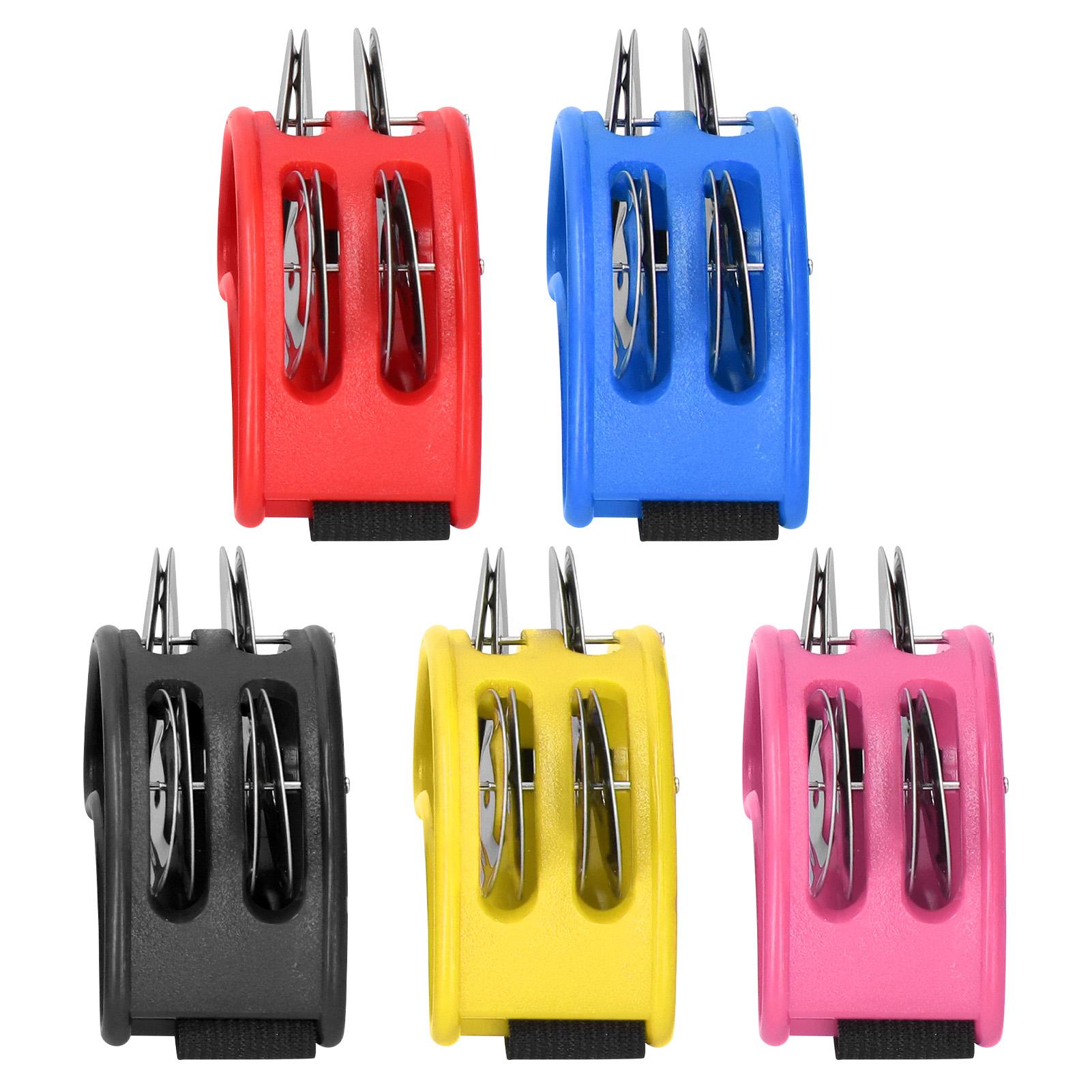 

5 шт. тамбурин для ног 2Ряд полумесяца в форме металлических джинглов ударный музыкальный инструмент