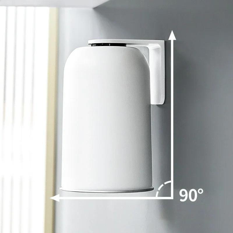 New 304 Stainless Steel Magnetic Mouthwash Cup Tooth Brushing Cup Wall Mounted No Punching Household Water Cup Large Capacity