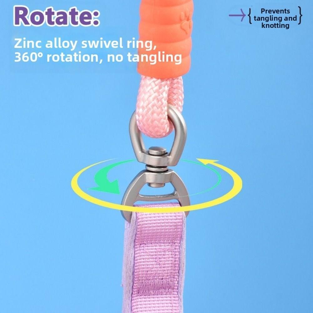 Heavy Duty Dog Leash Gradient Color Pet Training Leash Anti-Escape Anti-Pull Leash  Outdoor Use