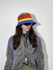 Quick drying color blocked fisherman hat new basin hat outdoor hiking sun hat women's summer sun protection hiking camping hat