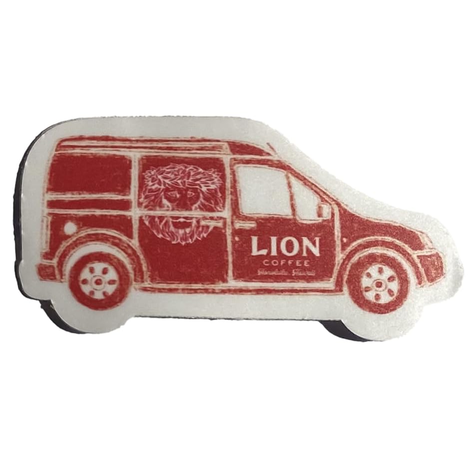 LION COFFEE Lion Coffee Sticker VAN Lion Coffee Official Product