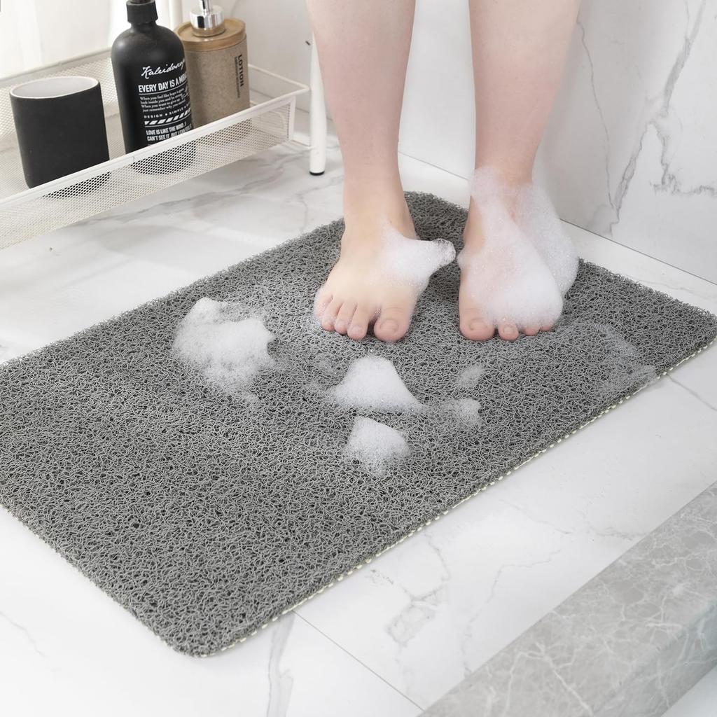 50*80cm Super Comfy Shower Mat DIY Anti Slip Bath Mats Drainable Easy To Clean Washable Bathroom Mat Non-slip Bath Mat Supplies