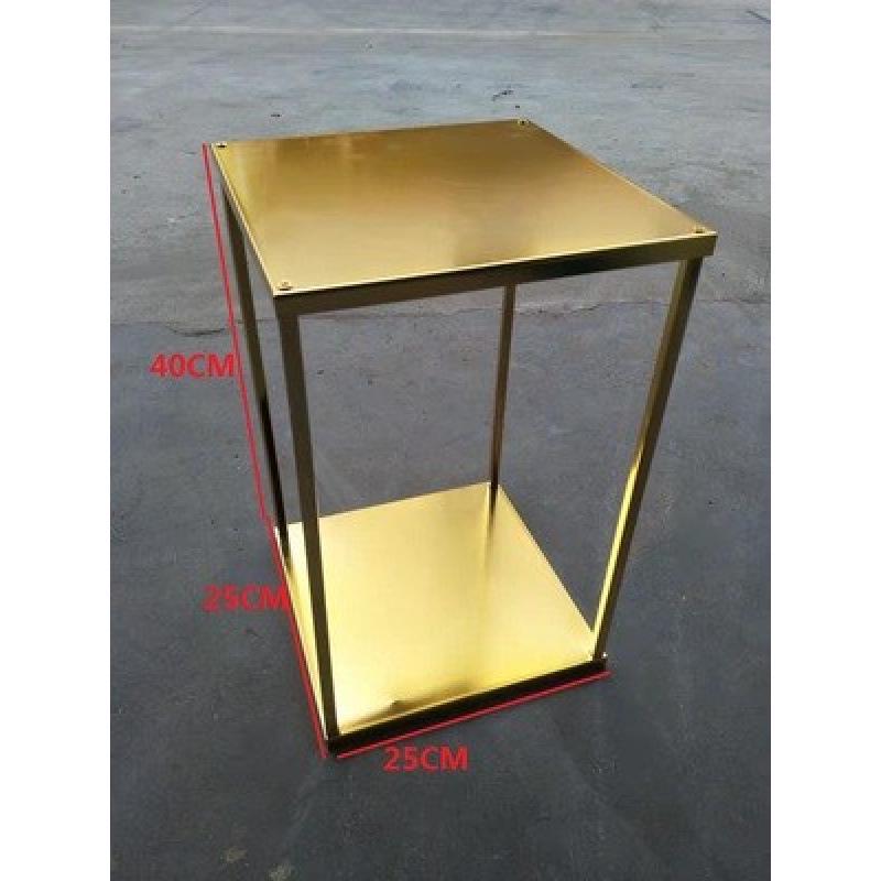 Geometric Square Frame Flower Stand for Weddings - Wrought Iron Artificial Flower Decor