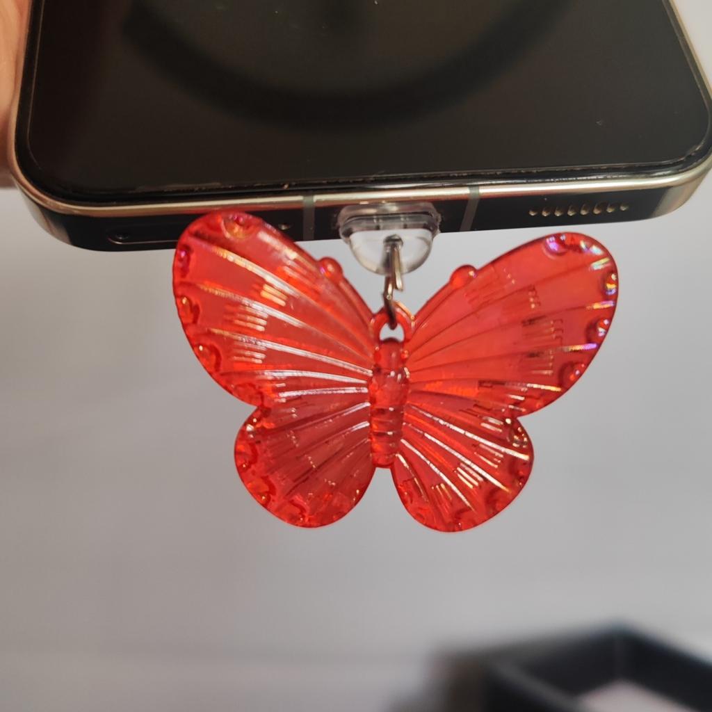 Dreamy Butterfly Phone Dust Plug, Suitable for Type-C Dust Plugs, Adds a Touch of Fantasy To Your Phone's Charging Port