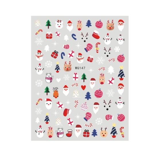 

Изысканные накладки для дизайна ногтей с рождественскими узорами в различных стилях своими руками G