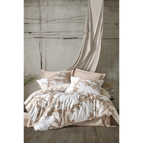 

Хлопковая коробка с двойным хлопковым атласным пододеяльником Loren Beige
