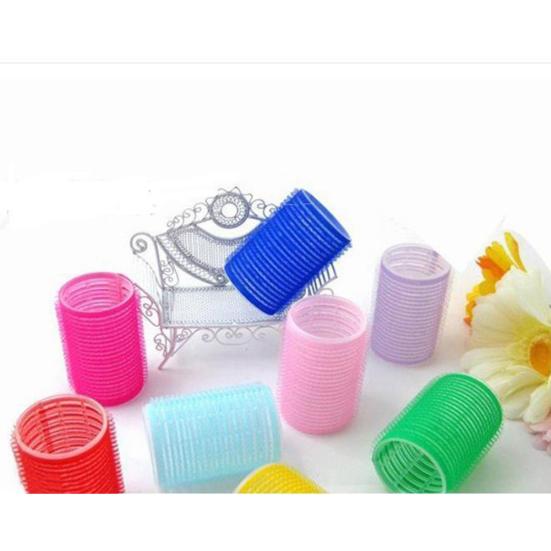 

6шт Pro Salon Big Self Grip Парикмахерские цепляться DIY ролики нейлоновые бигуди