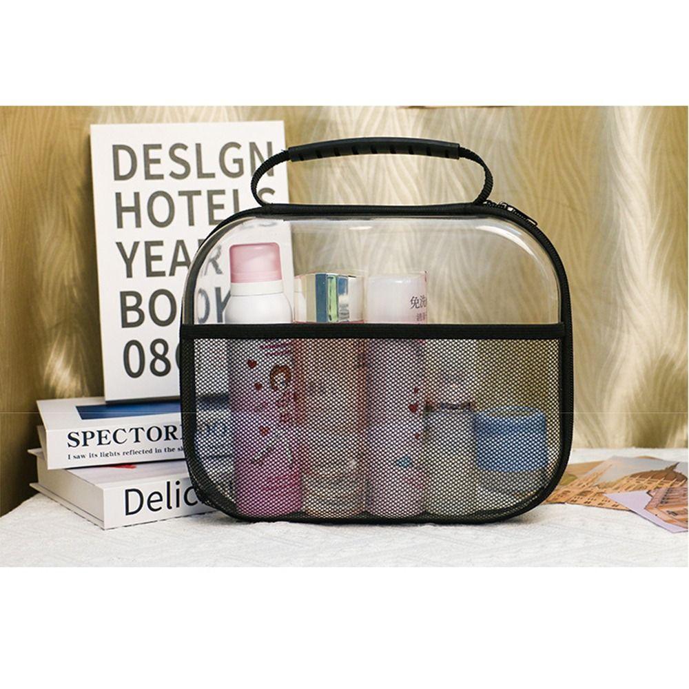 Front Mesh Pocket Clear Travel Storage Case Waterproof Blocks Toy Storage Bin  Small Items