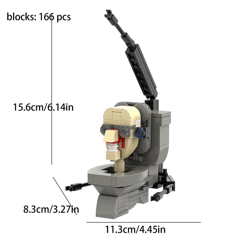 

АБС Скибиди Туалет Пластиковый Строительный Блок Детский Подарок на День Рождения Украшение для Дома Style D