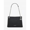 Christina Triple Gusset Shoulder Bag Medium Black 35s6s8wm6b1