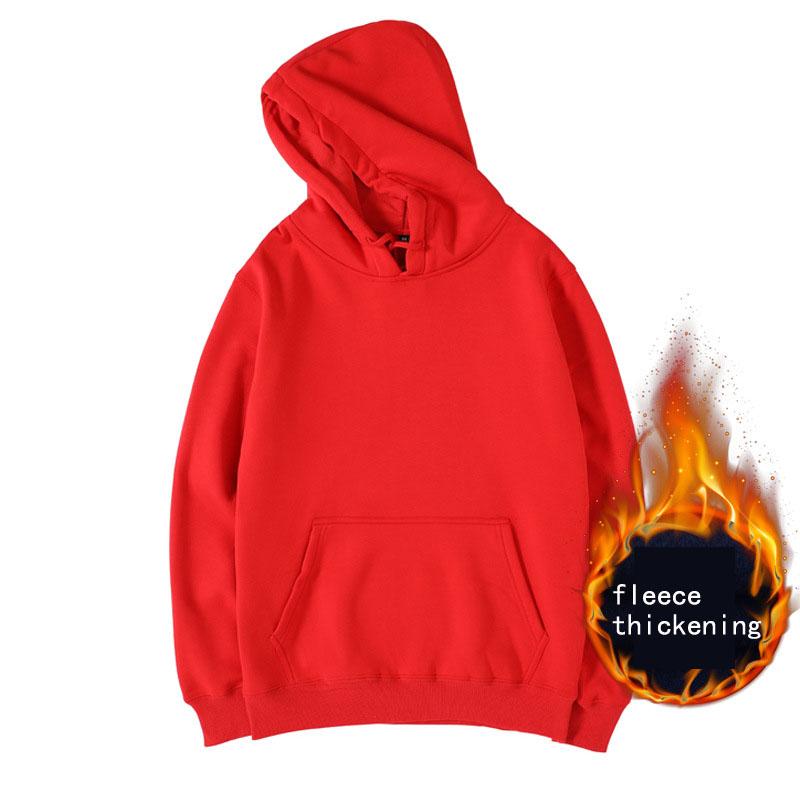 Winter Lässiger Kapuzenpullover Verdickter Fleece-Pullover für Männer und Frauen Rundhals-Sport-Langarm-Paarpullover