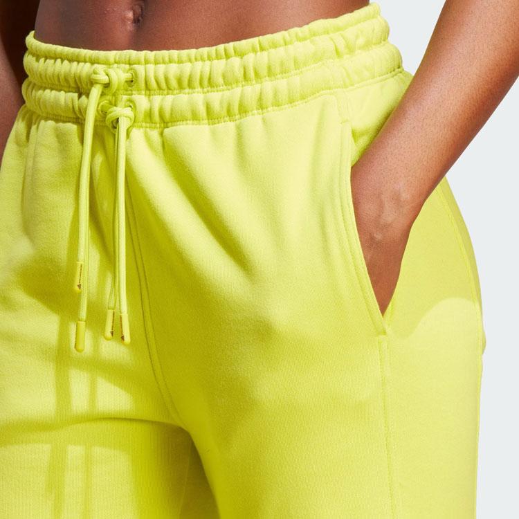 Adidas X Stella McCartney Regular Sweat Pants Solid Logo Jogger Knit Pants Women Bottoms Bright-Fluorescent-Green IA1512