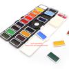 New 18/38/58Colors Fold Solid Watercolor Pigment Paint Set With Water Brush & Gifts Box