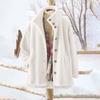Women's Oversized Cardigan Sweatshirt With Button-Down Collar In Solid Color