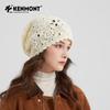 Kenmont Handstickad Ullmössa för Kvinnor
