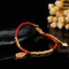 New Natural Red Agate S925 Silver Bracelet for Women's Fashion, Simple and Versatile