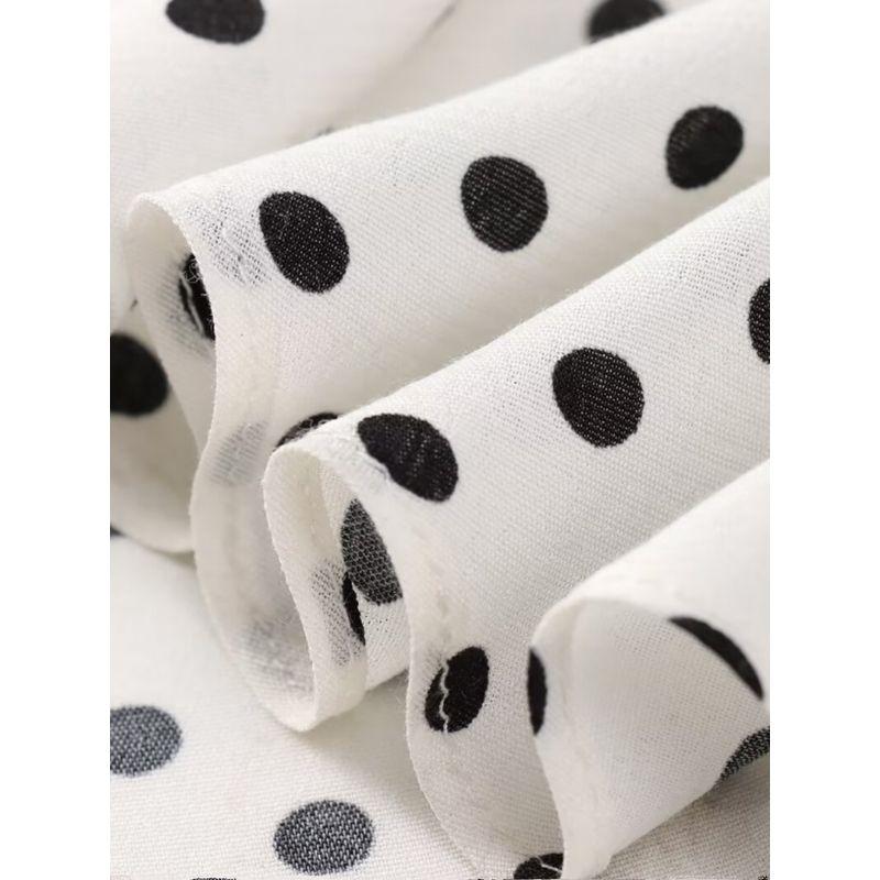 Kaslead New Arrival Women's Clothing Fashion Style Fashion Casual Polka Dot Brace Dress 8150125