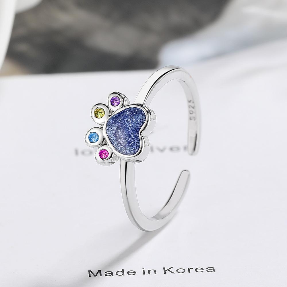New  925 Sterling Silver Ring open Adjustable Fashion Exquisite Student Girlfriend Women Jewelry Accessories Wedding Party