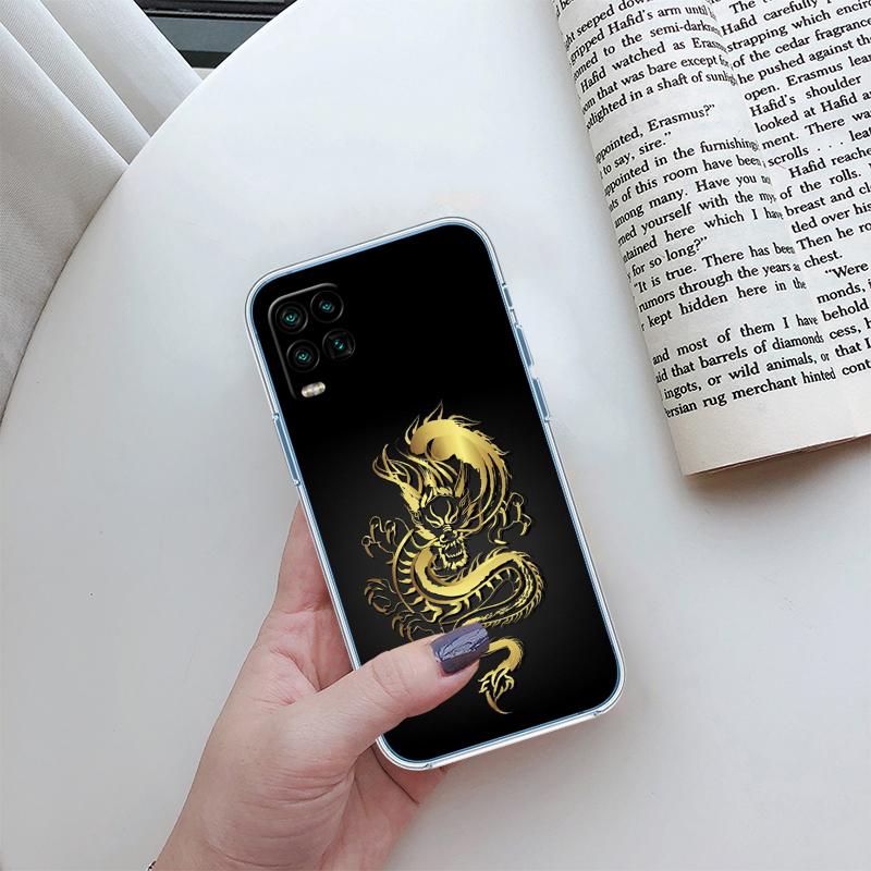 QE7 Chinesischer Drache Transparente Handyhülle für Samsung Galaxy A04 A04S A14 A23 A34 A54 M23 M33 M52 M53