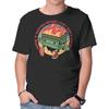 Unisex Crew Neck T-Shirt Flaming Dumpster Graphic Short Sleeve Casual Tee