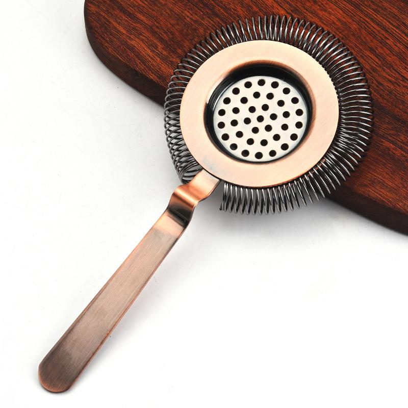 Spring Bar Strainer Stainless Steel Ice Strainer For Cocktail Making Fits Most Standard Shaker Tins Effective Ice And Pulp Filte