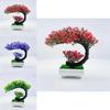 Pinus Hwangshanensis Plastic Bonsai Decorative Plant With Flower For Home Office Display