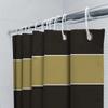 Modern Minimalist Black Gold Shower Curtain Set for Bathroom Decor 3D Printed Waterproof Fabric Various Sizes Available