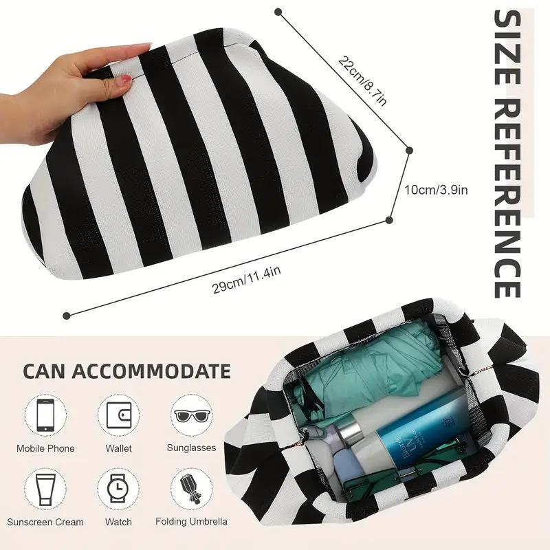 Flyweave Bag Flyweave Striped Bag Clutch Handbag Handbag Beach Bag For Everyday Travel Beach
