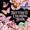 Creative Leisure Time Activities Butterfly Coloring Book for Adults And Kids, Compact Size with Artistic Stress Relief Tools Thick Cotton Pulp Paper,