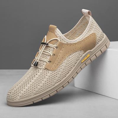 Breathable Casual Mens Summer Shoes Business Mesh Dress Shoes Hollow Out Men Sneakers Soft Hot Sale Cool Casual Flats Moccasins
