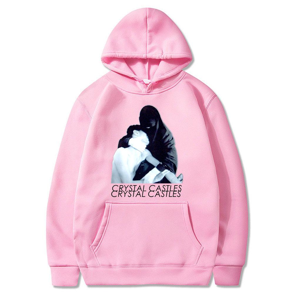 2023 Crystal Castles Printed Hoodies Hip Hop Sweatshirts Long Sleeve Pullover Loose Casual Streetwear for Unisex and Women Hoodie