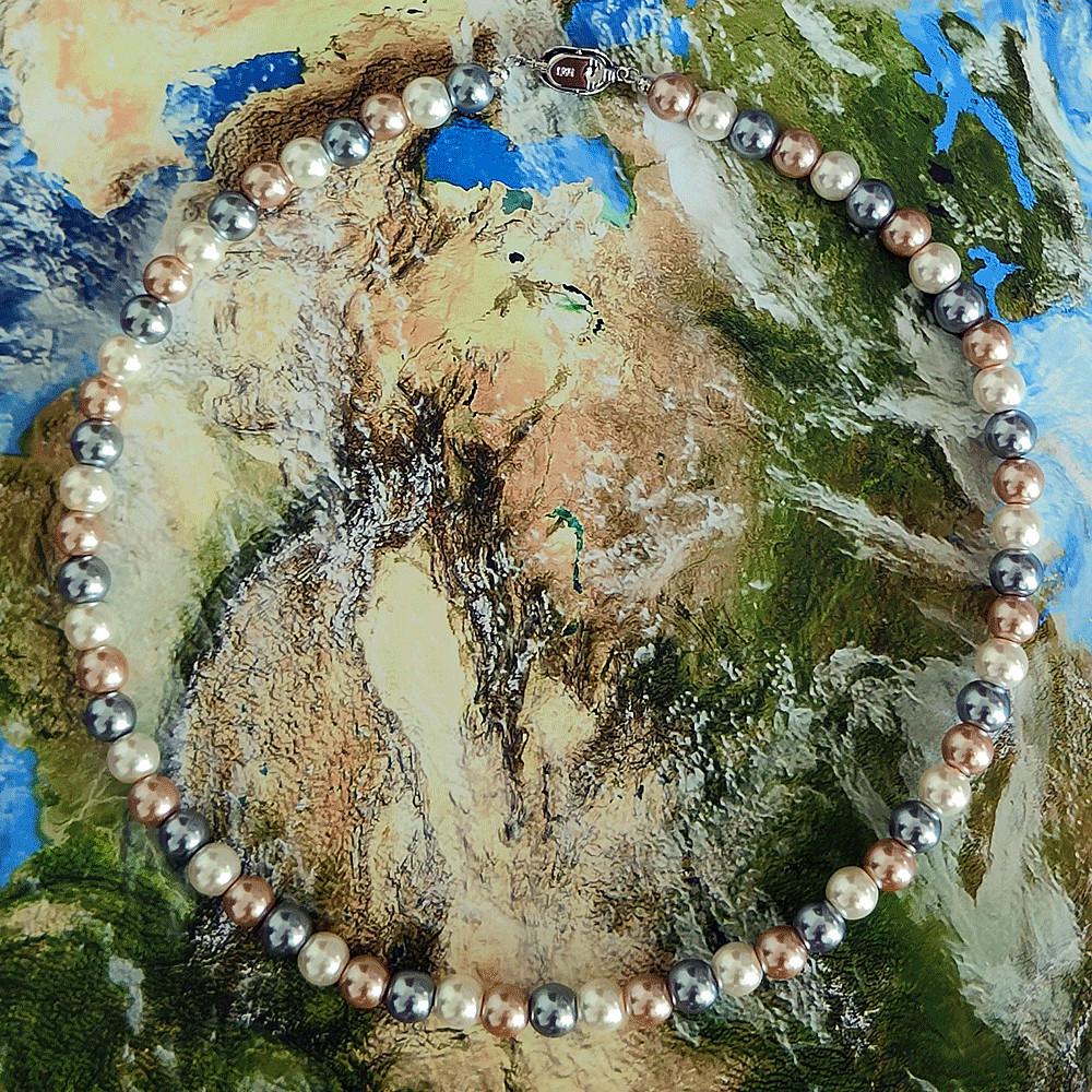 Handmade Imitation Pearl Fresh & Sweet Necklace with Light Luxury No-Buckle Design