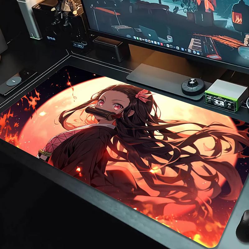Beliebter Anime Mauspads Große Gaming Tischunterlage Rutschfest Laptop Tablet Großes Mauspads Xxl Matte Mini PC Spielmatte Mit Verriegelter Kante