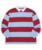 KIRSH Striped Rugby Loose Fit T-Shirt [Sky]