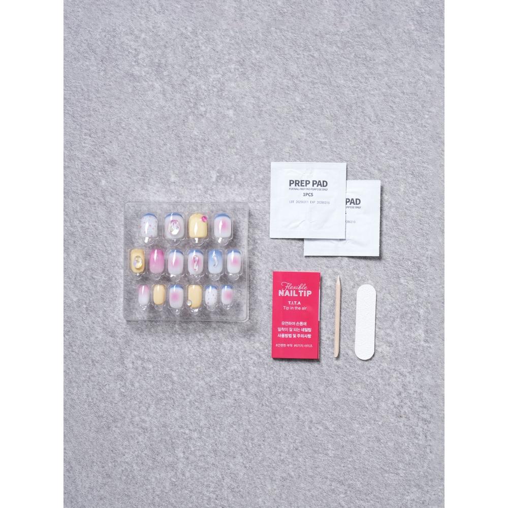 Daiso 25ss Titapress Square Nail Tip  4