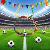 1-16PCS Soccer Themed Braided Bracelet Football Match Fan Support Bracelet Adjustable Sports Jewelry Gift for Fans