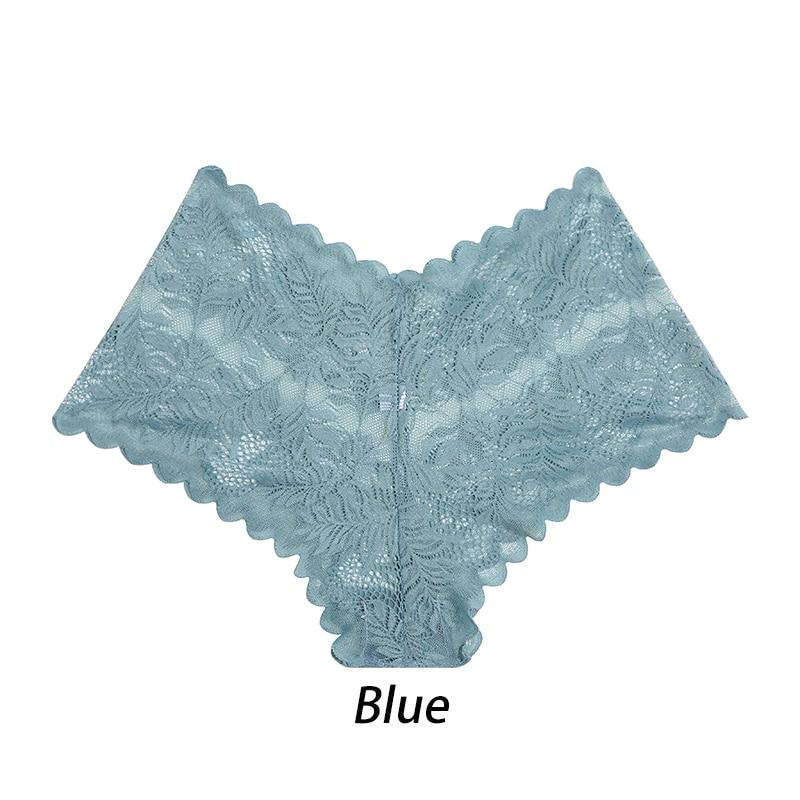 Intimo Sexy Pizzo a Vista Mutandine da Donna Floreali Tinta Unita Intagliate Slip Intimo Femminile Traspirante Lingerie da Donna