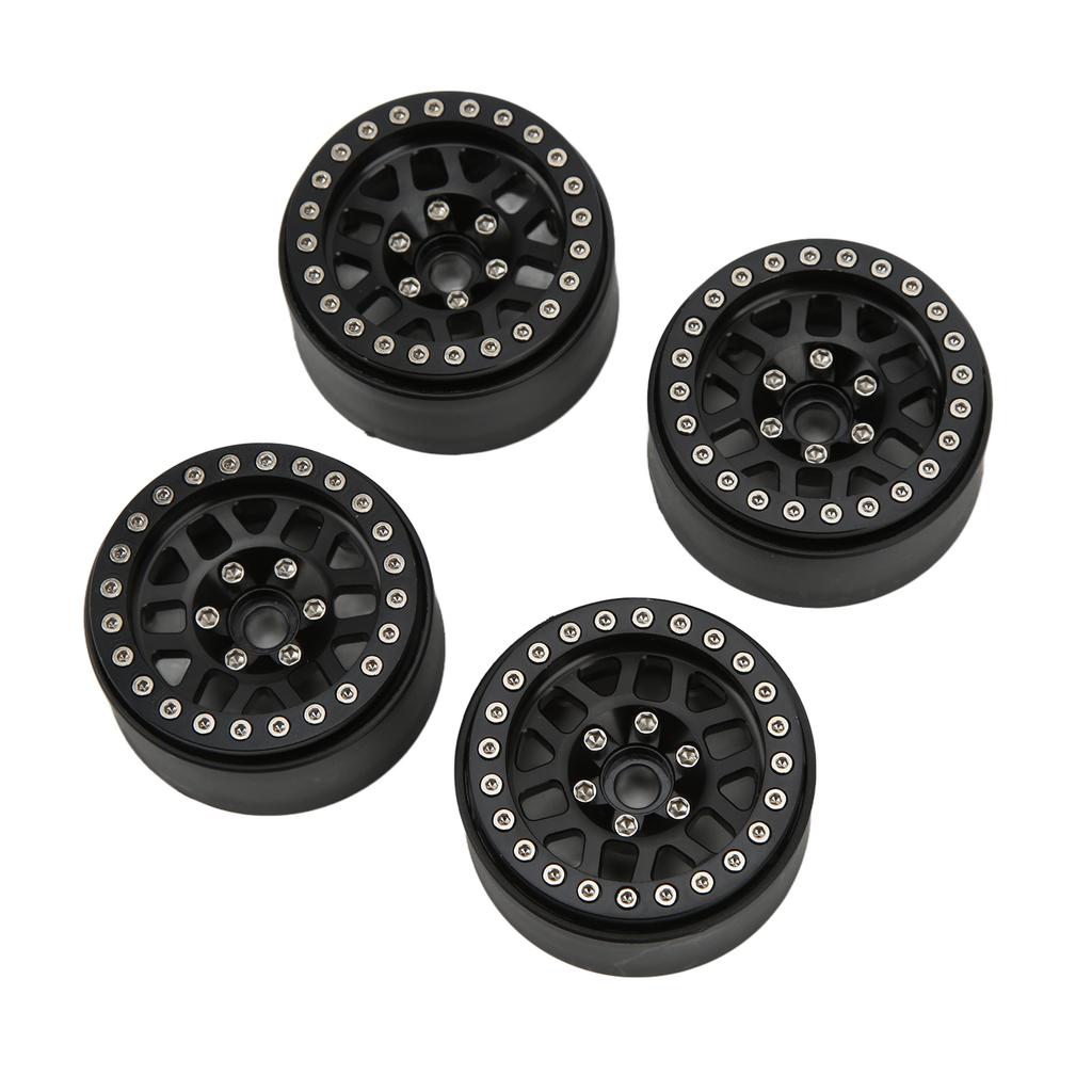 4pcsCelsiusset 1.9in Aluminum Alloy Beadlock Wheel Rims for   SCX10 90046 RC Crawler Car Parts