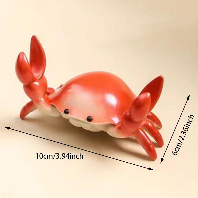 Creative Crab Weightlifting Pen Holder Creative Cute Crab Cellphone Storage Bracket Storage Rack Desktop Ornament