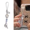 Sweetheart Beadwork Keychain Accessory Creative and Unique Resin Phone Lanyard Bag Decoration for Fashion Enthusiasts