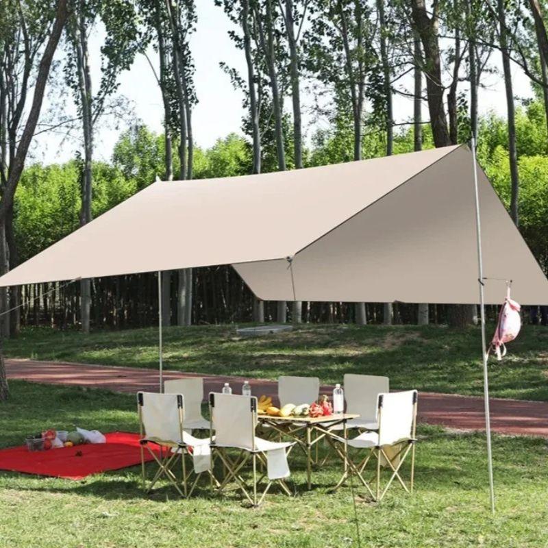 Large Waterproof Tarp Camping Tent Outdoor Shade Sail Ultralight Garden Canopy Awning Tourist Beach Sun Shelter