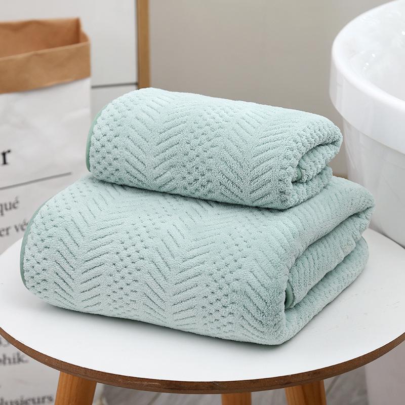 Super Soft Absorbent Wheat Ear Pattern Beach & Bath Towel for Hotel & Home