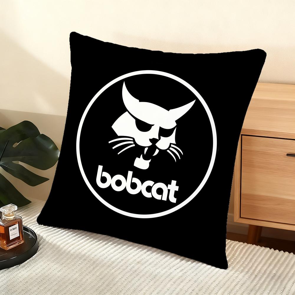 B-Bobcat Cushion Cover Soft Short Plush Pillow Cover Smooth Cozy Texture Aesthetic Cushion Case Home Decor