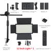U800 LED Photo Studio Light For Yotube Game Live Video Lighting Portable 40/50W Photography Panel Lamp Stand With Remote Control