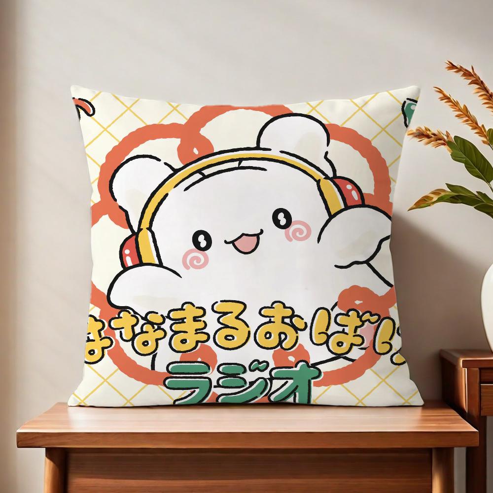 Hhanamaruobakee cartoon cushion cover For Pillow Printing Sofa Decoration Home Car Room Coffee Shop Office Nordic Simplicity