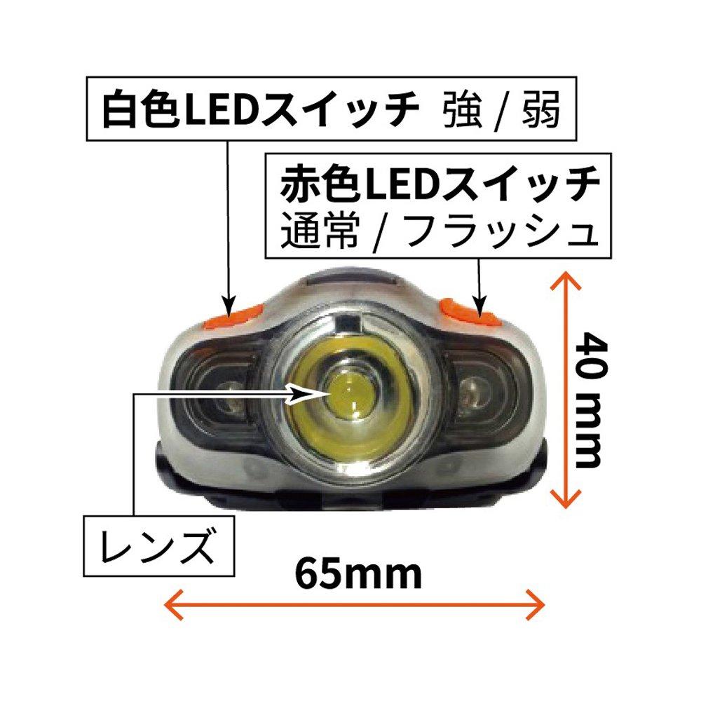 Kashimura Compact LED High Brightness 100 Lumens LL-10 Headlight, White,