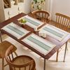 1/4/6pcs Farmhouse - Style Rectangular Placemats, Woven Tassel Table Mats. Ideal for Decorating Dining and Kitchen Tables,