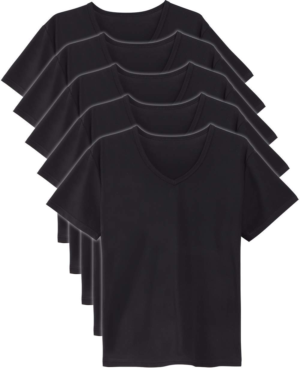 

Внутренний набор из 5 футболок L [WORKSTANCE] мужских, (черный, (170см-180см)) чёрный