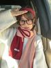Festive Collection: Red Scarves & Imitation Cashmere Shawls - Cozy Winter Gifts & Soft Neck Warmers