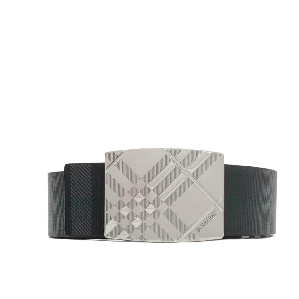 Burberry 26 Reversible Engraved Check Belt 'Black' Men's 81199991